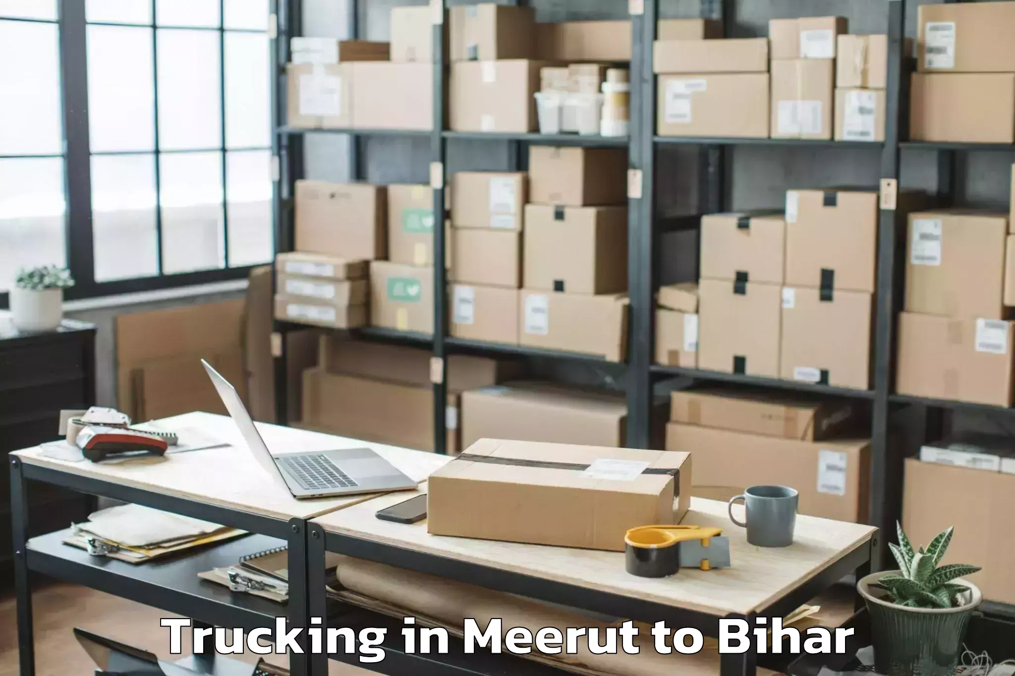 Book Your Meerut to Matihani Trucking Today